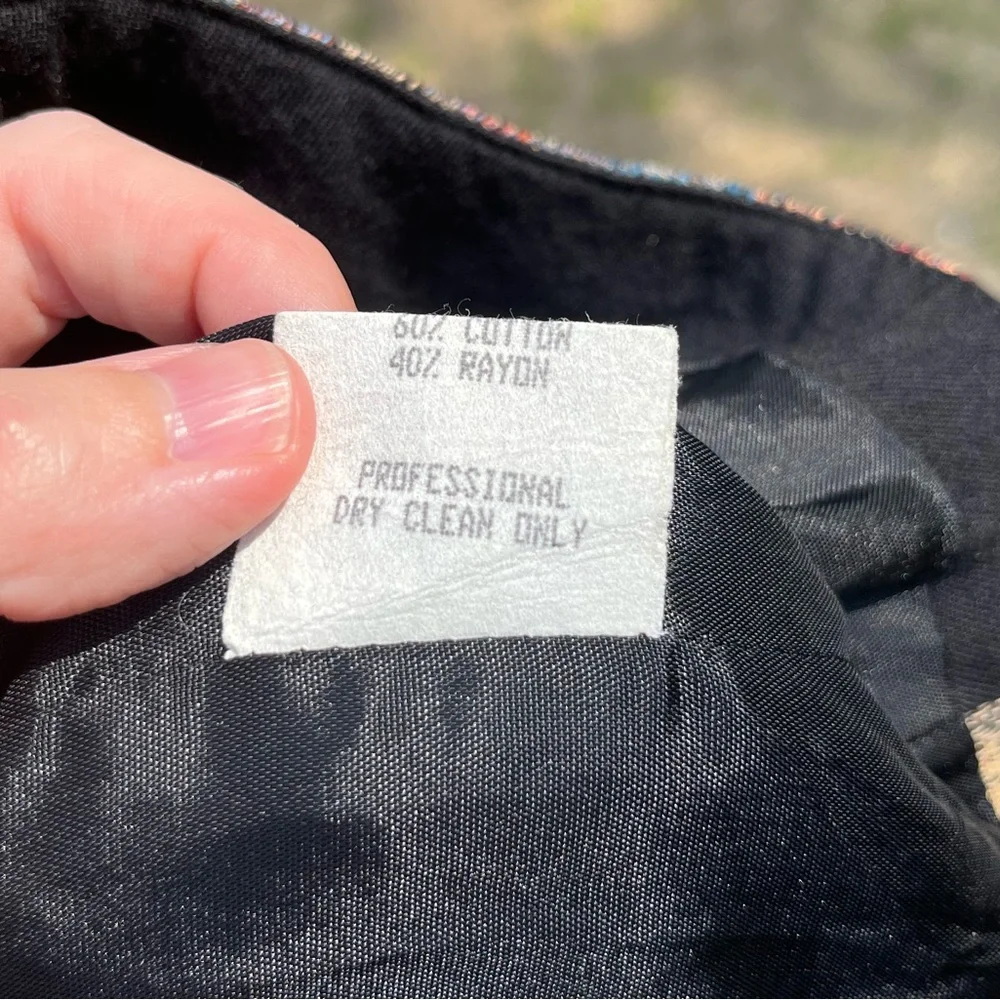 90s American Trendsetter Woven Tapestry Vest Size M Boho Western - Picture 8 of 9